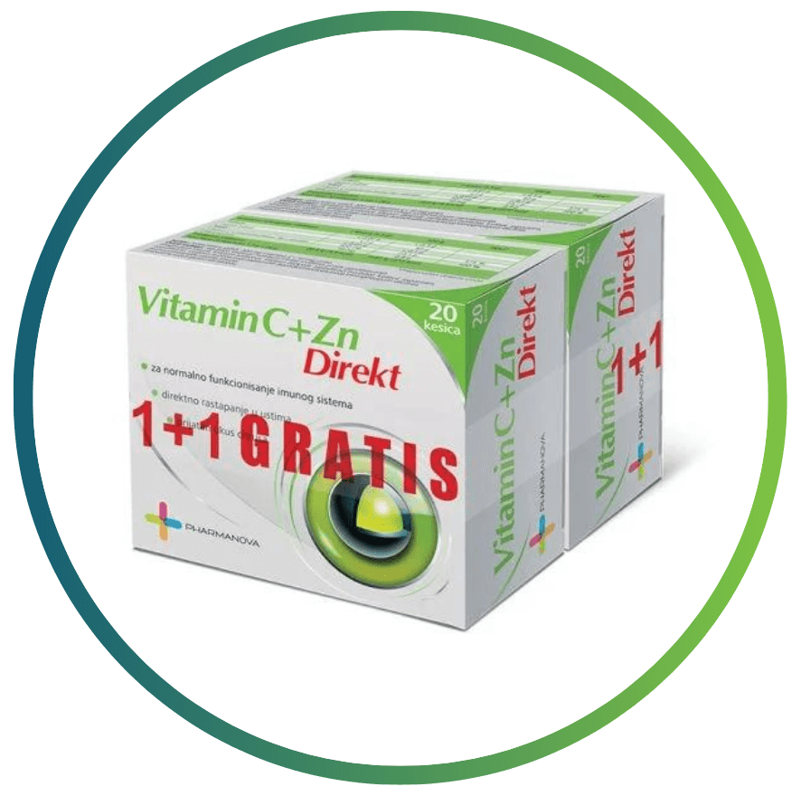 Vitamin C + Cink Direkt - 1+1 gratis