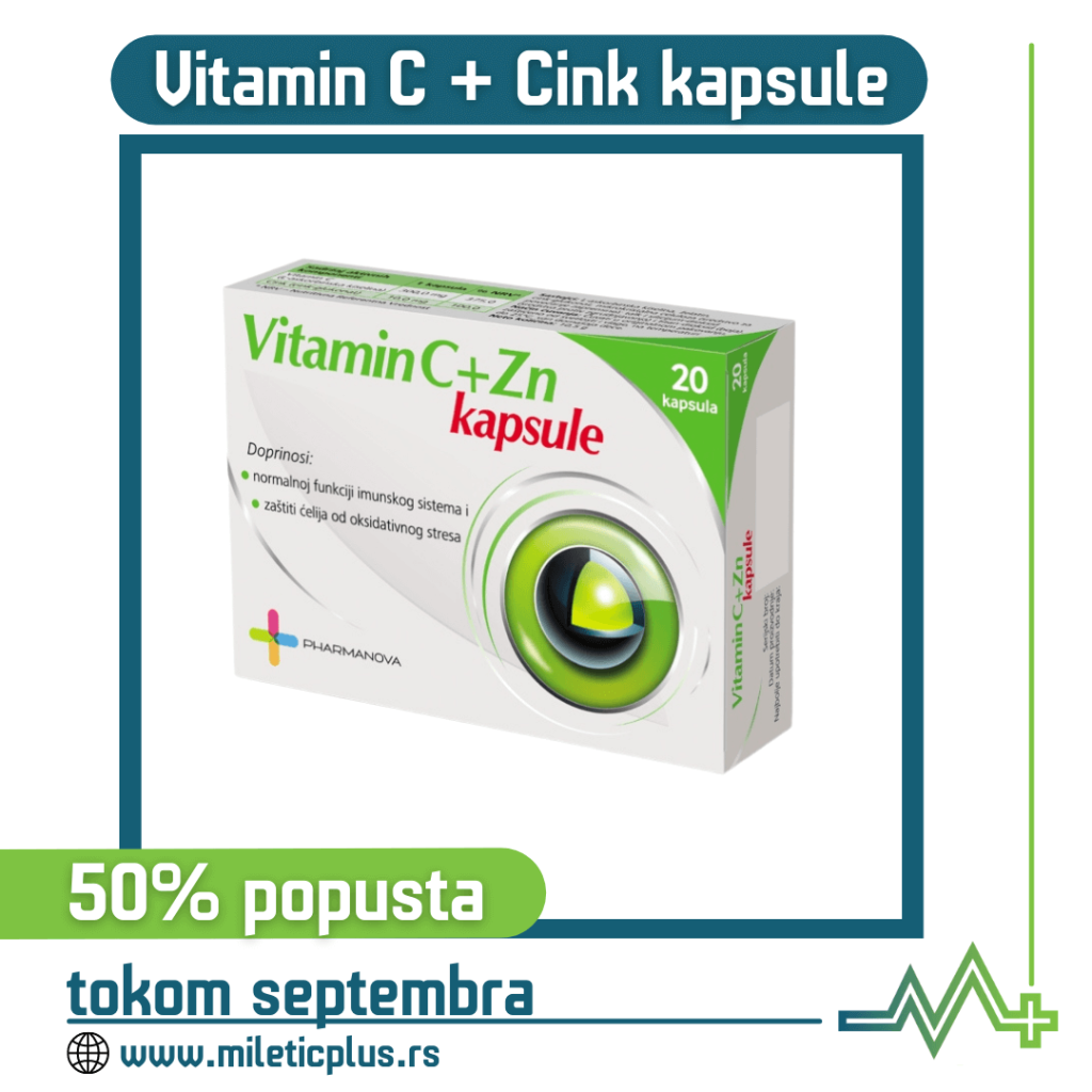 Vitamic C + Cink kapsule - 50% popusta